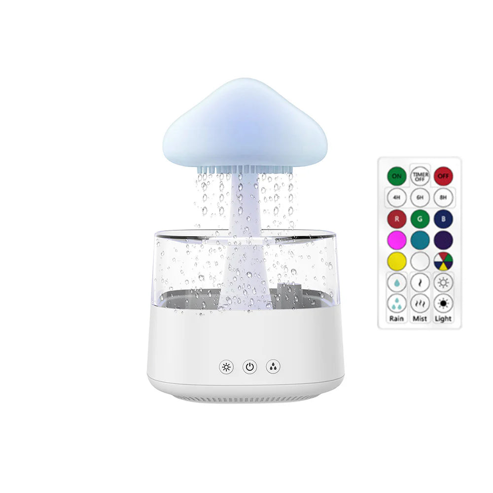 Transform Your Space with the Relax Cloud Rain Diffuser: A Colorful Ultrasonic Aromatherapy Humidifier