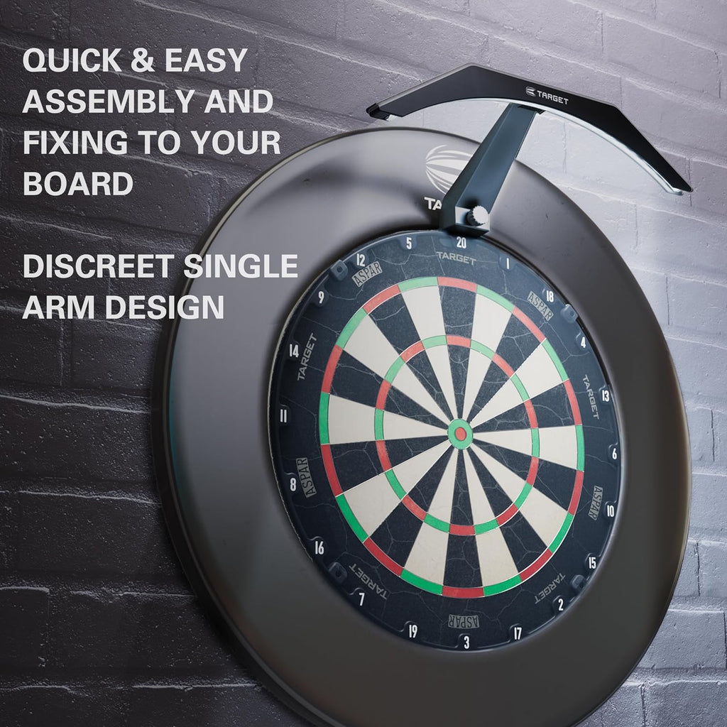 LED Dartboard Light – Bright Board Ring Lighting with 3M Cable | Fits All Dartboards | Professional Darts Accessory for Precision Play