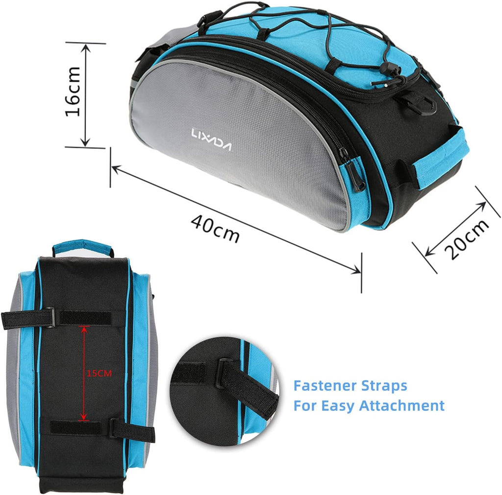 Versatile 13L Bicycle Back Pannier Bag - Perfect for Mountain Biking and Outdoor Adventures