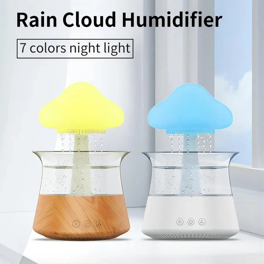 Transform Your Space with the Relax Cloud Rain Diffuser: A Colorful Ultrasonic Aromatherapy Humidifier
