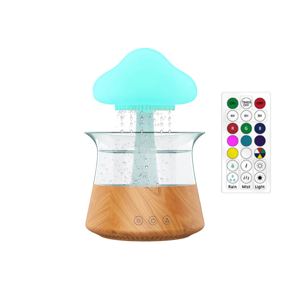 Transform Your Space with the Relax Cloud Rain Diffuser: A Colorful Ultrasonic Aromatherapy Humidifier