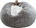 Transform Your Space with Our Luxurious 6Ft Light Grey Bean Bag Chair Cover – Perfect for Relaxation, Play, and Storage!