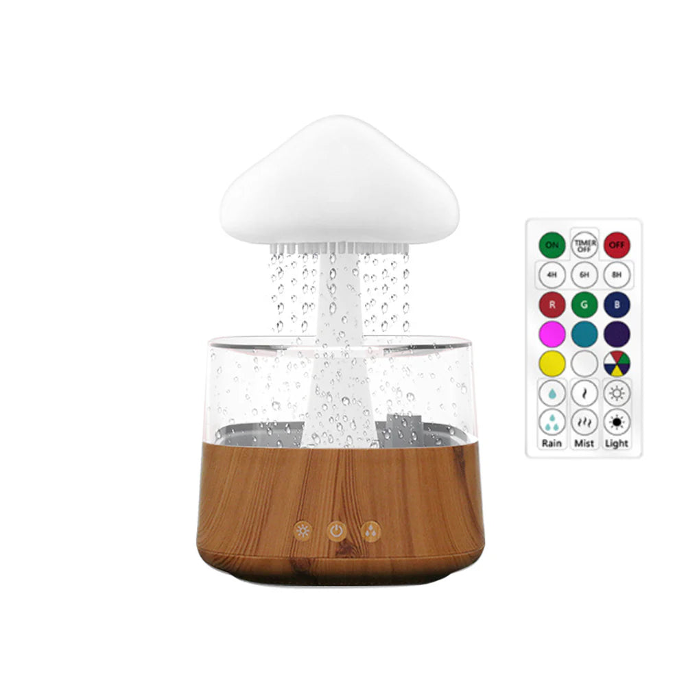 Transform Your Space with the Relax Cloud Rain Diffuser: A Colorful Ultrasonic Aromatherapy Humidifier