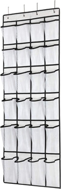 Over-the-Door Shoe Organizer – 24 Mesh Pockets for Shoes, Accessories & Storage | Space-Saving Hanging Rack
