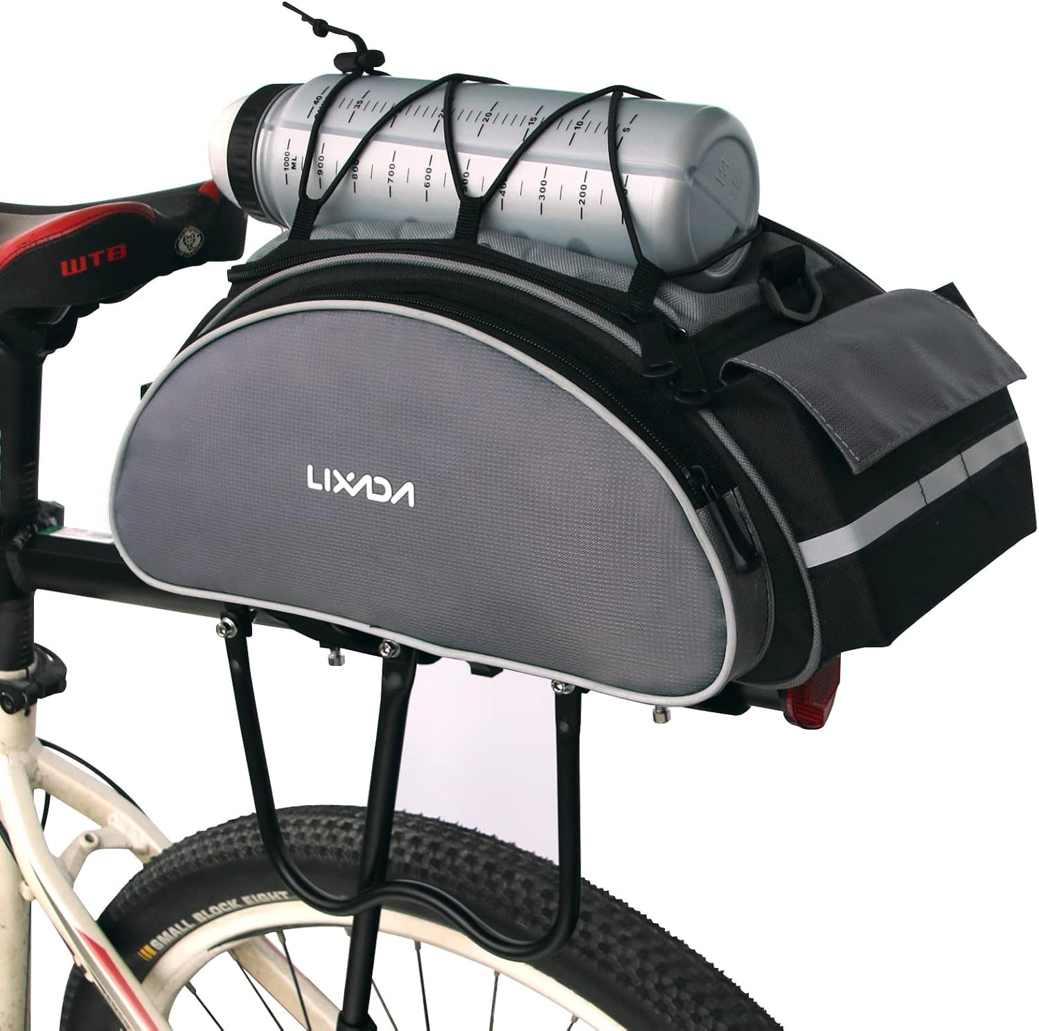 Versatile 13L Bicycle Back Pannier Bag - Perfect for Mountain Biking and Outdoor Adventures