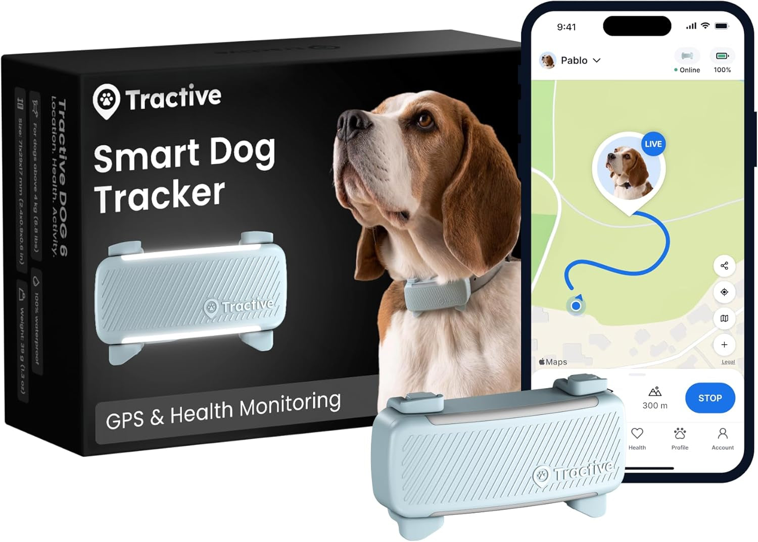 Transform Your Dog's Safety with the Advanced Smart Dog Tracker - 2025 Edition in Mint, Featuring Real-Time GPS, Health Monitoring, and Activity Alerts!