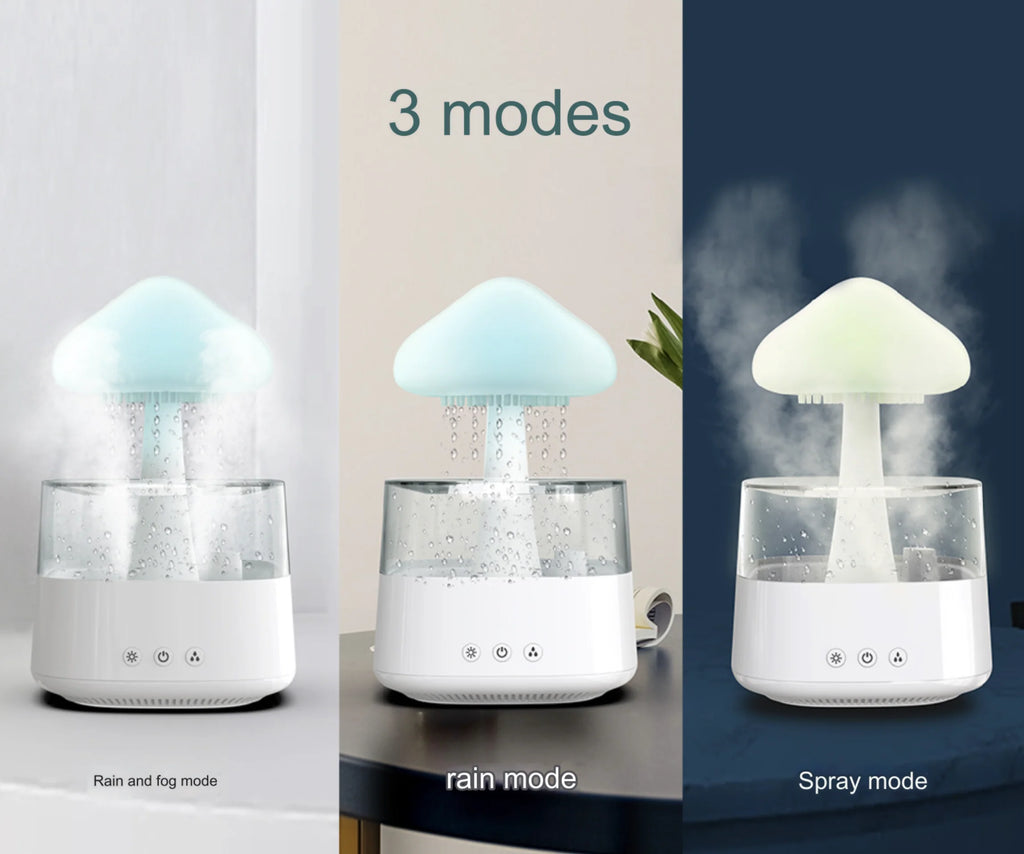 Transform Your Space with the Relax Cloud Rain Diffuser: A Colorful Ultrasonic Aromatherapy Humidifier