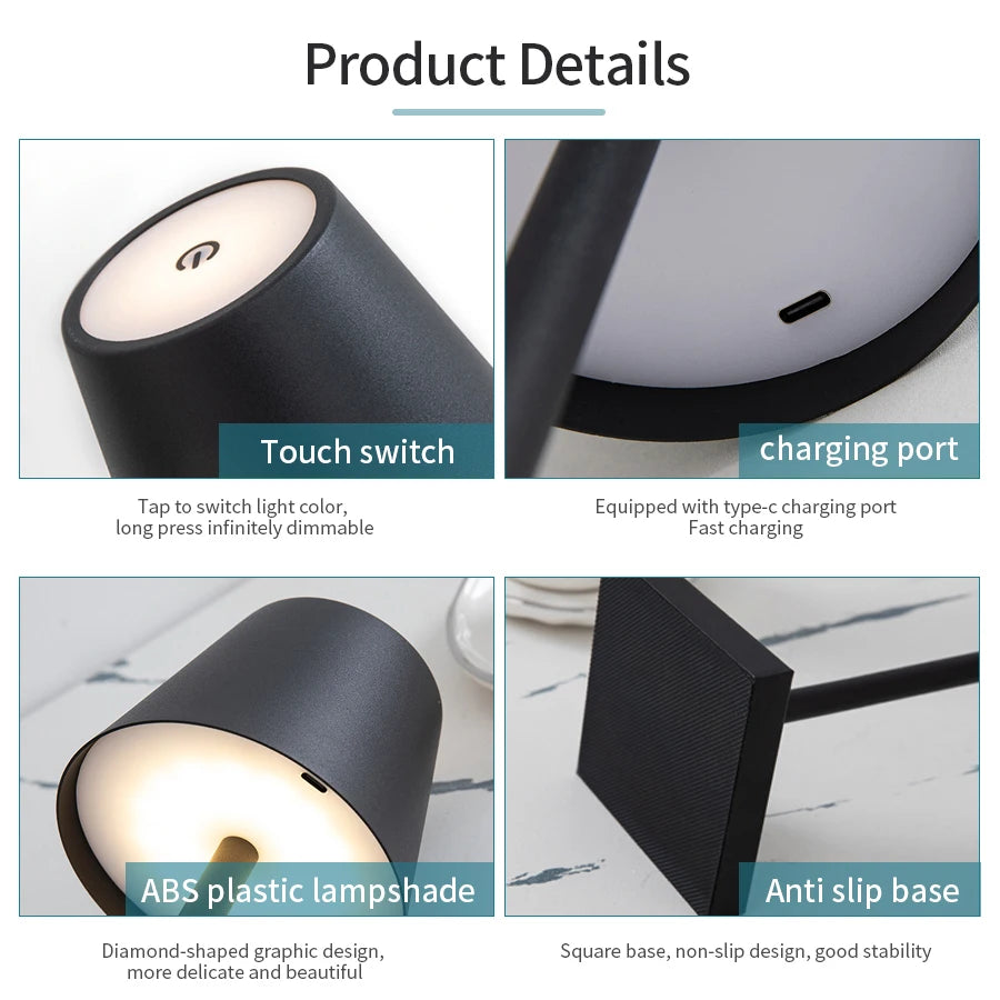 👉 “LED Desk Lamp – Rechargeable Touch Light | Wireless USB Table Lamp”