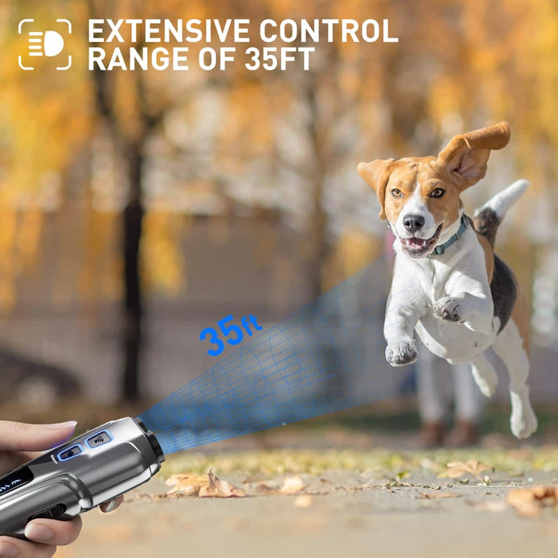 Ultrasonic Dog Repeller - High Power Deterrent Device for Bark Control & Training with LED Flashlight